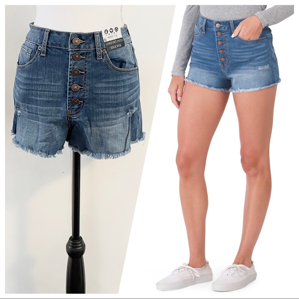 New Women’s REWASH Exposed Button Shorts Size 7/28 - Picture 1 of 11